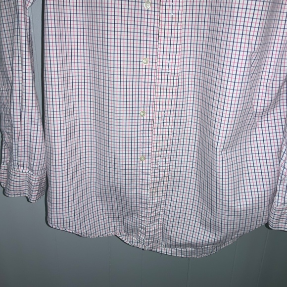 Ralph Lauren Classic Fit pink blue check cotton button front shirt Sz S - Picture 2 of 8